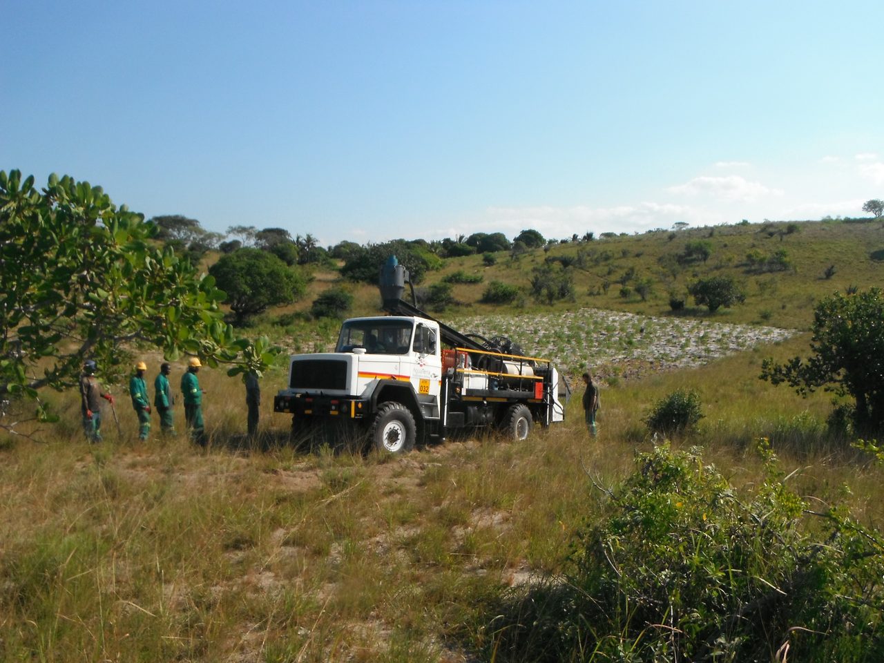 Heavy mineral sands position at Inhambane, Mozambique, neighbouring Rio Tinto's Mutamba project